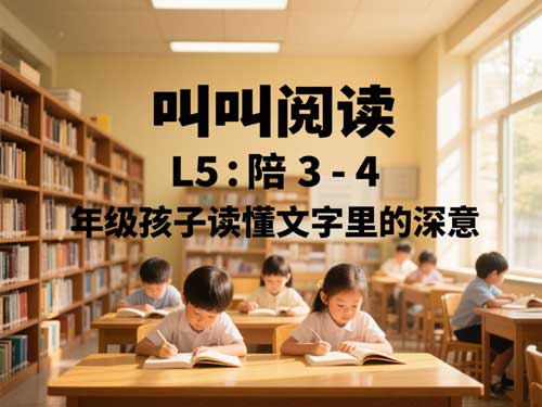 叫叫阅读 L5：陪 3-4 年级孩子读懂文字里的深意