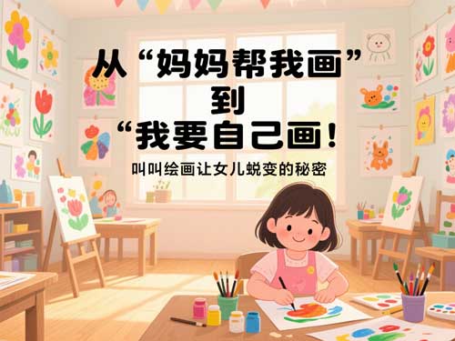 从 “妈妈帮我画” 到 “我要自己画”！叫叫绘画让女儿蜕变的秘密