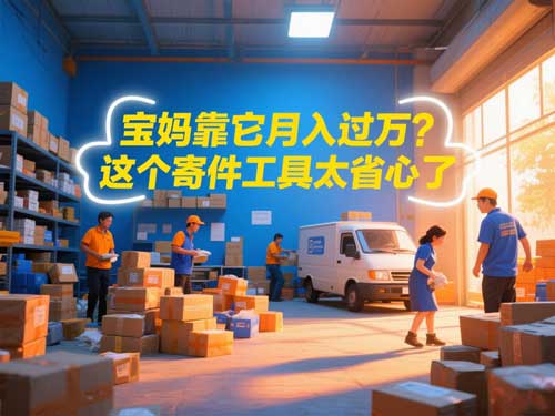 宝妈靠它月入过万？这个寄件工具太省心了