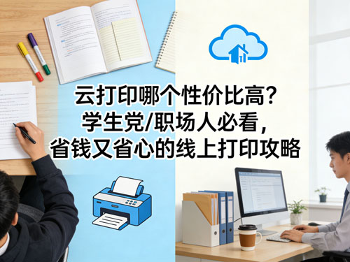 云打印哪个性价比高？学生党/职场人必看，省钱又省心的线上打印攻略