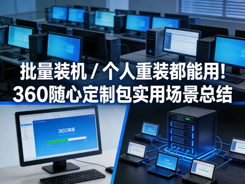 批量装机 / 个人重装都能用!360随心定制包实用场景总结