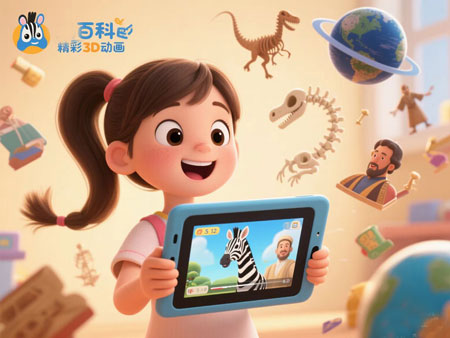 填鸭式教育out！斑马百科用3D动画+AI互动点燃5-12岁孩子学习热情