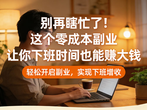 别再瞎忙了！这个零成本副业，让你下班时间也能赚大钱💰